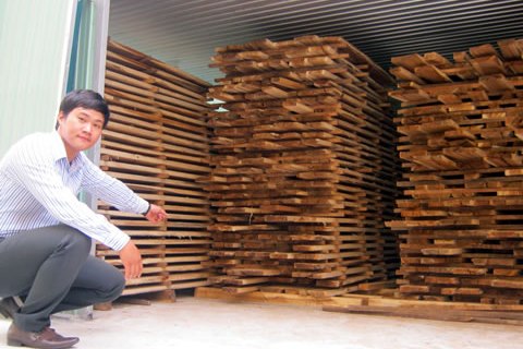lò sấy gỗ công nghệ bằng hơi nước